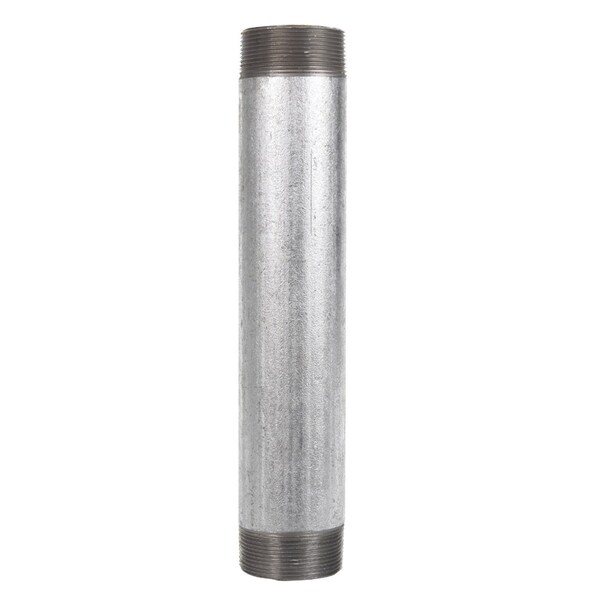 STZ Industries 3 in. MIP each X 3 in. D MIP Galvanized Steel 12 in. L Nipple